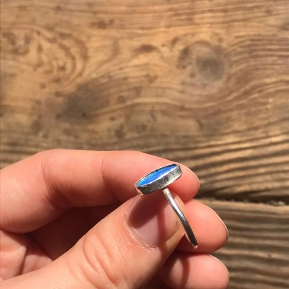 Lightning ridge opal ring - Picture 4 of 4